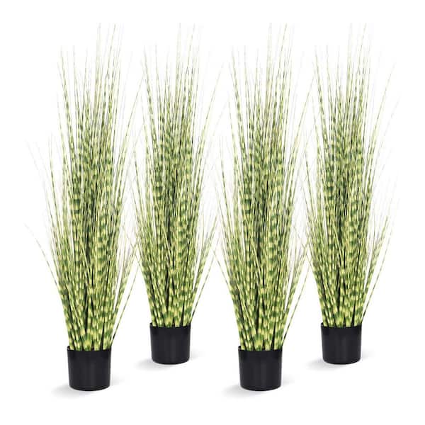 Artificial Zebra Grass Plant Indoor/Outdoor 47 in. 4 pack