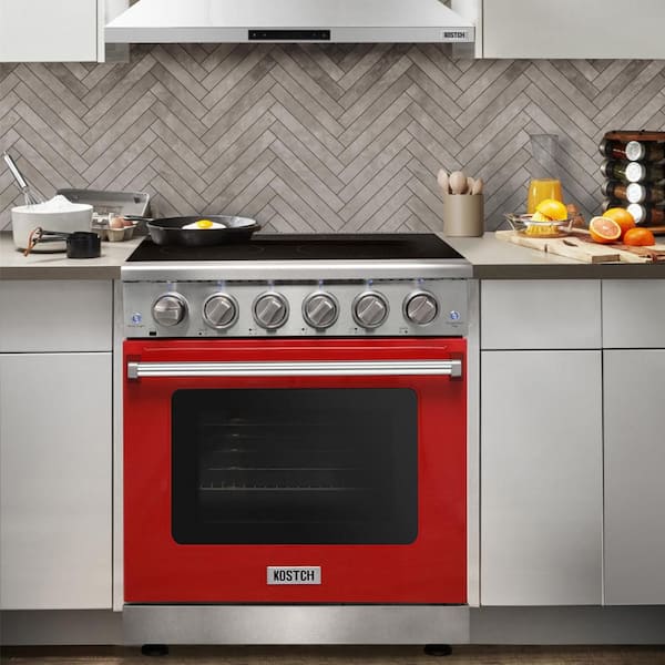 KOSTCH 36 in. 5 Elements Freestanding Electric Range in Stainless
