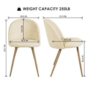 Colsted Biscuit Beige Fabric Upholstered Side Dining Chairs (Set of 2)