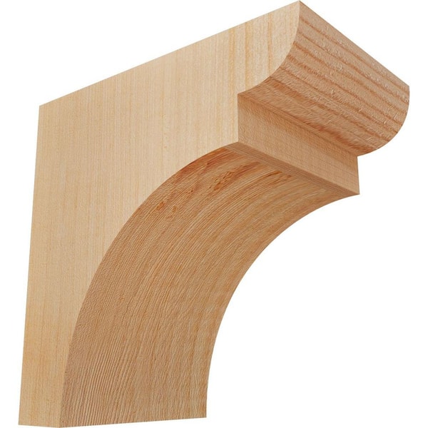 3-1/2 in. x 6 in. x 6 in. Douglas Fir Yorktown Smooth Corbel