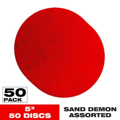 DIABLO 5 in. Sand Demon Assorted Discs (50-Pack) DND050ASTH50P