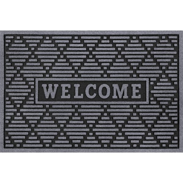  Quiar Durable Welcome Mat 36x24, Heavy Duty Doormat Outdoor,  Non Slip Rubber Backing Easy Clean Front Door Mat Entry Mat for Home  Entrance, Garage, High Traffic Areas (Black-Welcome) : Patio, Lawn