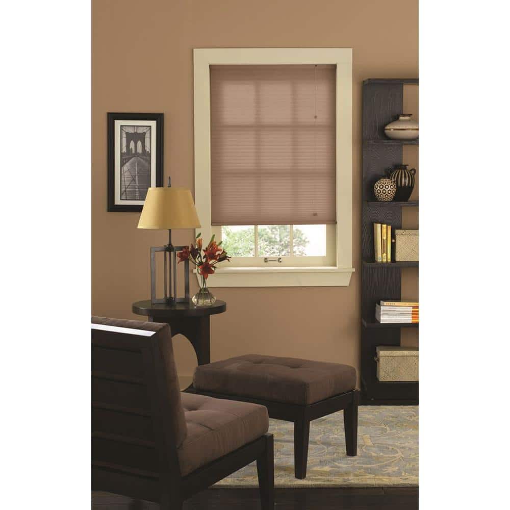 Bali CuttoSize Sandstone 9/16 in. Cordless Blackout Cellular Shade