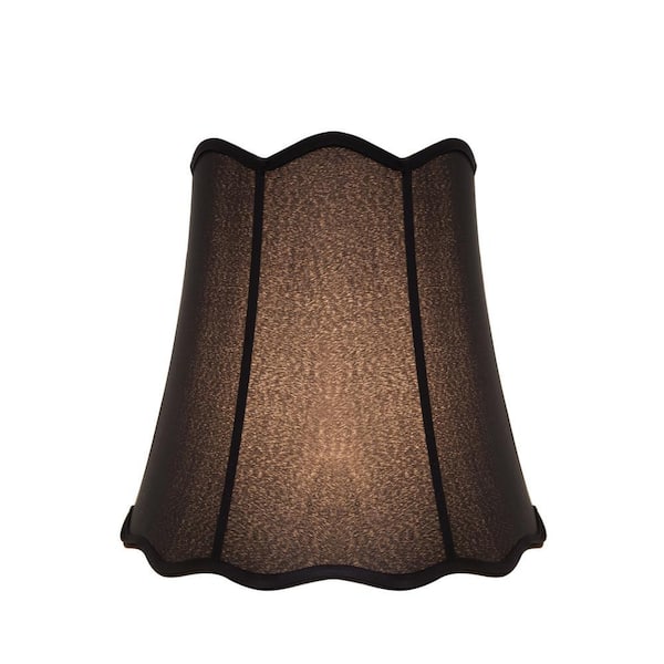 Aspen Creative Corporation 16 in. x 15 in. Black Scallop Bell Lamp
