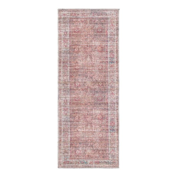 Unique Loom Nostalgia Euphoria Rust Red and Brown 2 ft. x 5 ft. Machine Washable Area Rug