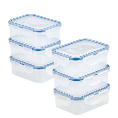 PRUTA Food container, transparent/blue, 2 oz - IKEA