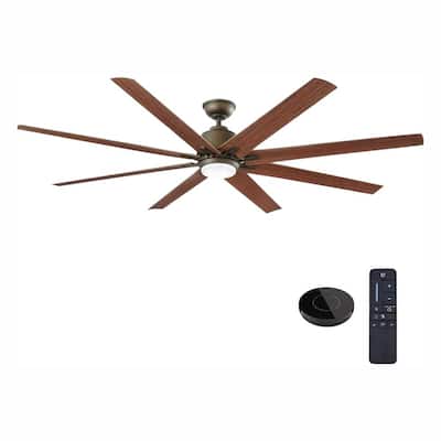 Kensgrove 72 in. LED Indoor/Outdoor Espresso Bronze Ceiling Fan Works with Google assistant and Alexa