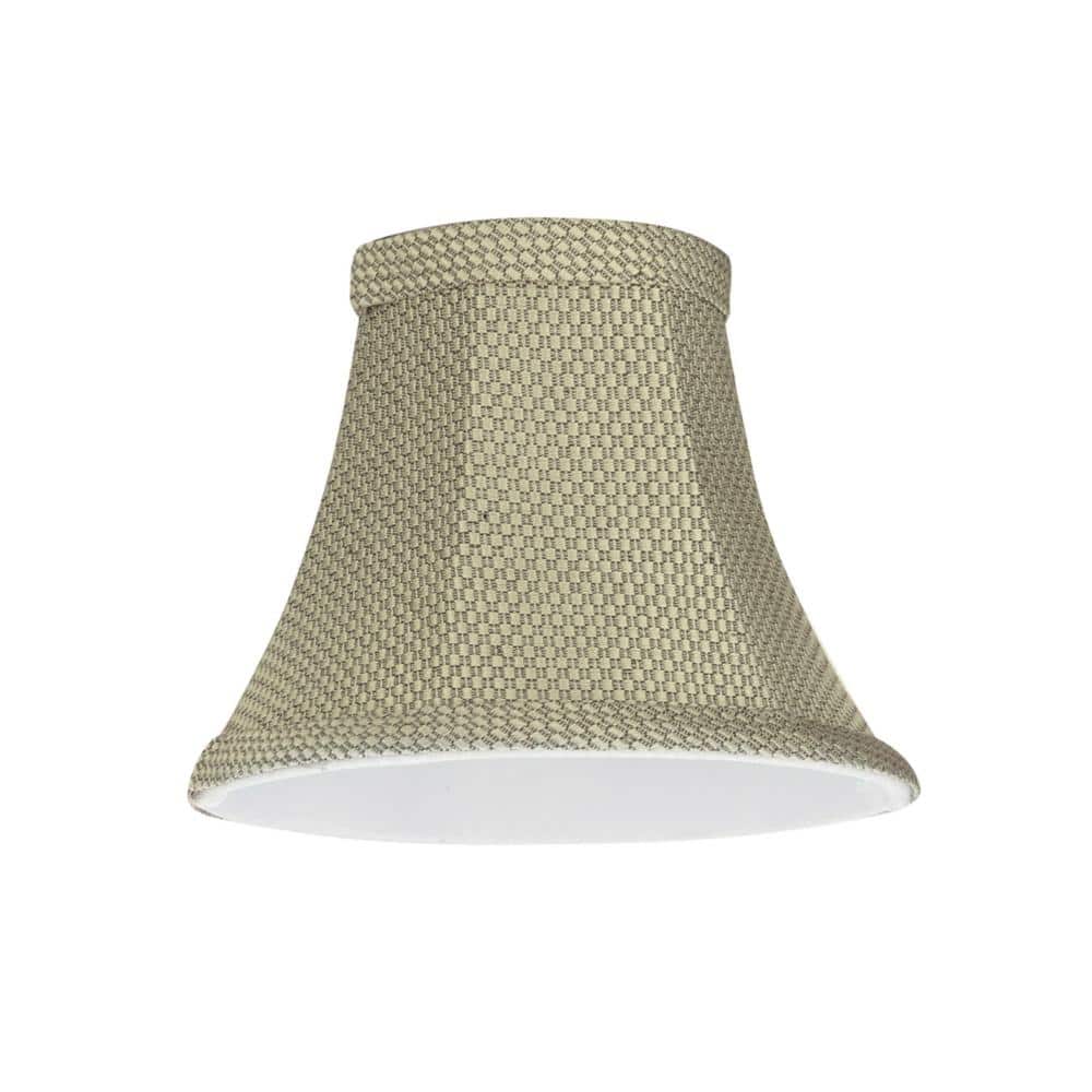Light Beige Jacquard Fabric Bell Lamp Shade Set