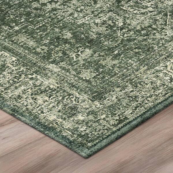Chantille Machine Washable Indoor/Outdoor Abstract ACN3171 Green 5 ft. x 7 ft. 6 in. Area Rug