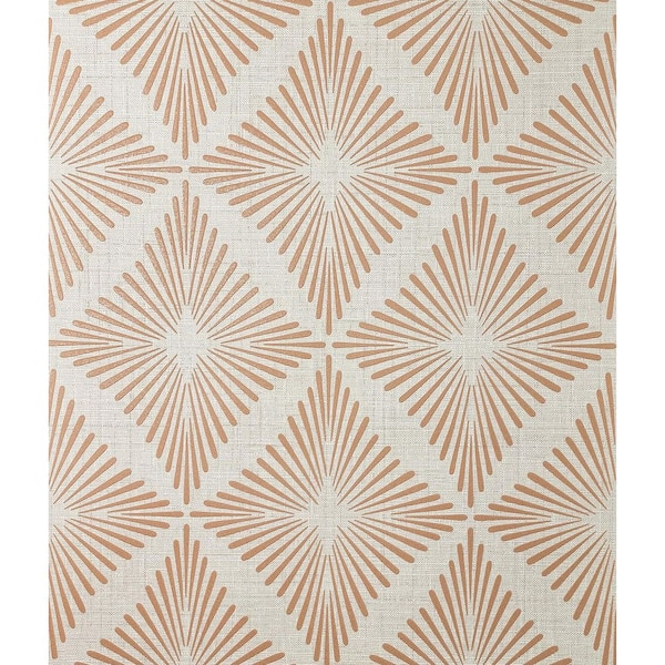 Denver Rust Red Starburst Wallpaper Sample