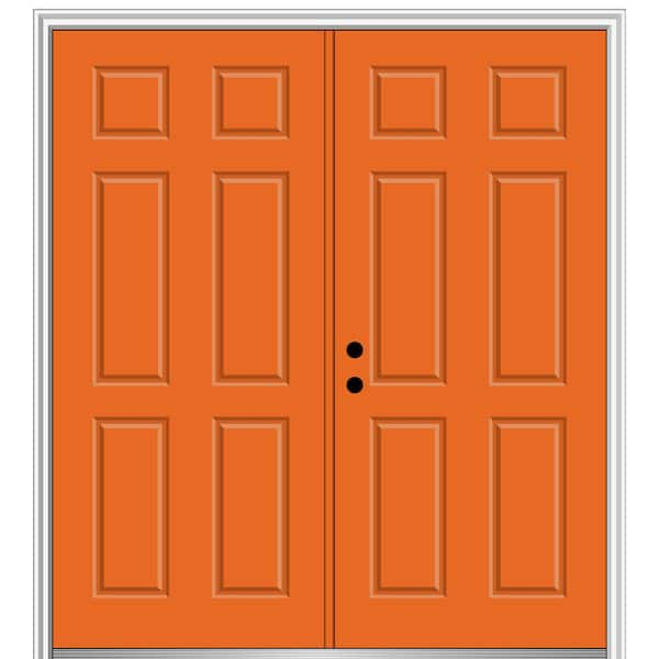 MMI Door 72 in. x 80 in. Classic Right-Hand Inswing 6-Panel Painted ...