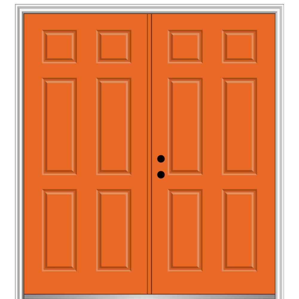 MMI Door 72 in. x 80 in. RightHand Inswing Classic 6Panel Painted