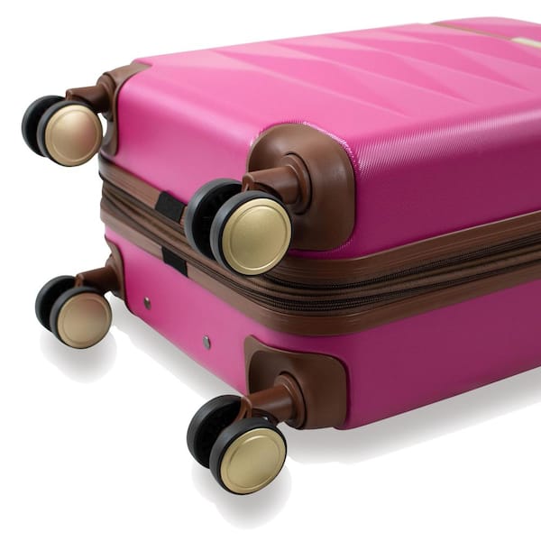 PUICHE Jewel 2-Piece Magenta Carry-On Weekender Expandable Spinner