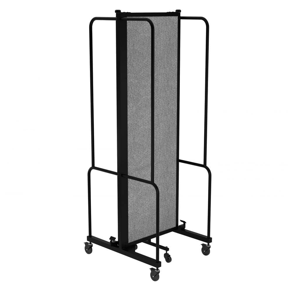 Otis Collection Portable Room Divider, 3 Grey Panels, Black Frame price history on PriceWatchPro