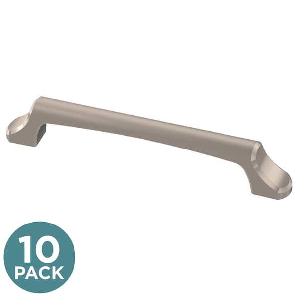 (10-Pack) Archways 5-1/16 in. (128 mm) Classic Satin Nickel Arch Cabinet Handle Drawer Pulls