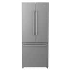Galanz 29 in. W 16.0 cu. ft. French Door Refrigerator in Stainless