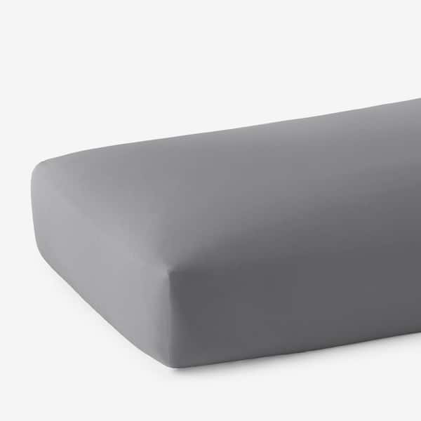 The Company Store Legends Hotel Pewter Supima Cotton Percale California King Fitted Sheet