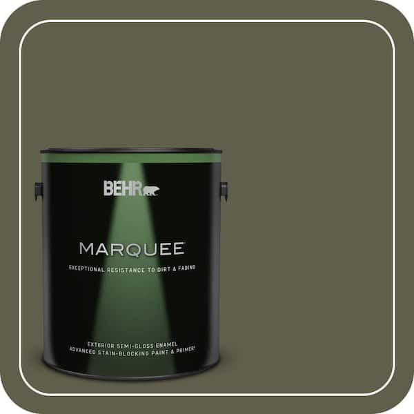 BEHR MARQUEE 1 gal. #MQ6-58 Fig Tree Semi-Gloss Enamel Exterior Paint & Primer