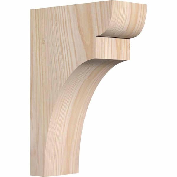 Ekena Millwork 3-1/2 in. x 8 in. x 12 in. Douglas Fir Yorktown Smooth Corbel