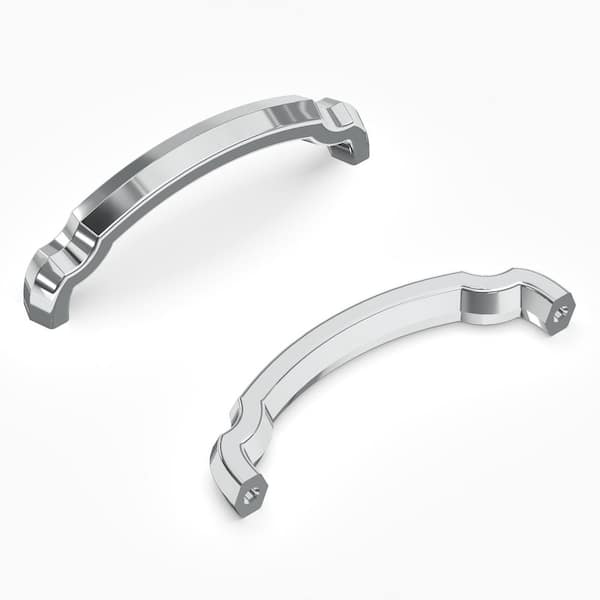 HICKORY HARDWARE Veranda 3-3/4 in. (96 mm) Center-to-Center Chrome Cabinet Pull (10-Pack)