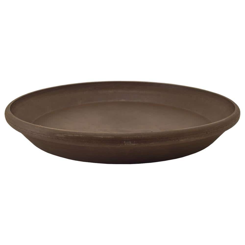 Single Slip 10 in. Dia Chocolate PSW Saucer