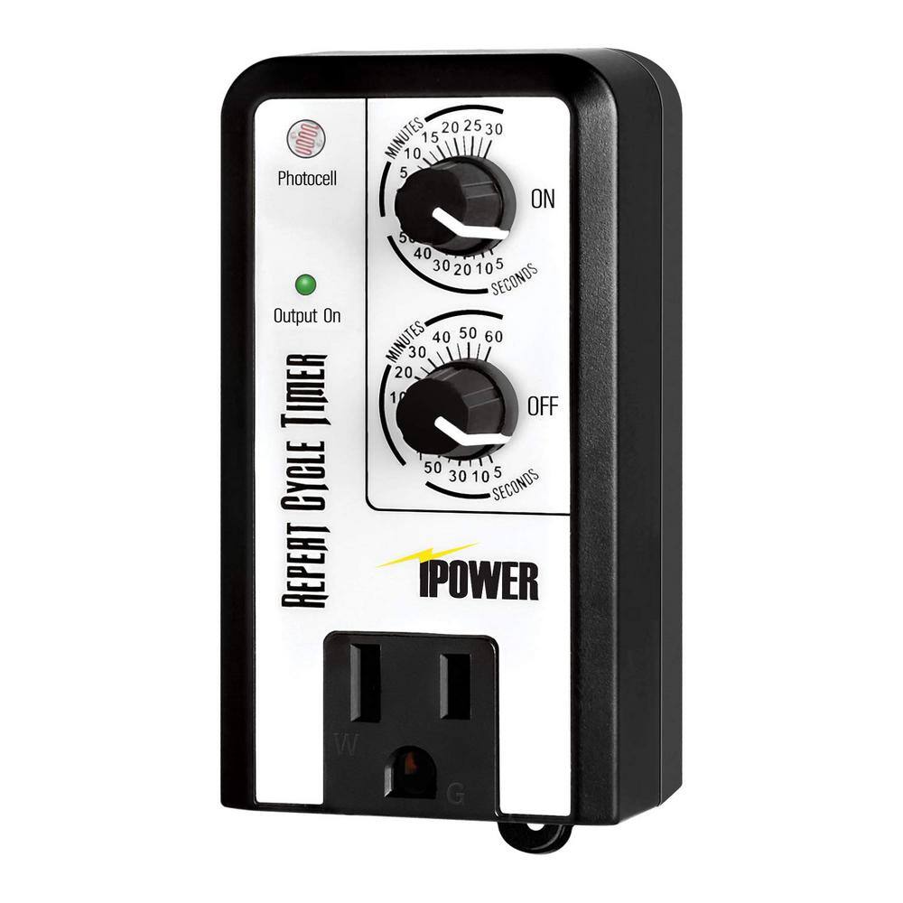 iPower Short Period Repeat Intermittent 3 Cycle Mode Interval Timer for Day, Night, 24 Hour