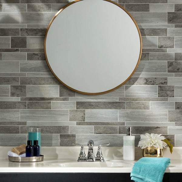 Aspect Peel and Stick Collage Tiles Oyster Tile-1 Sq. ft.