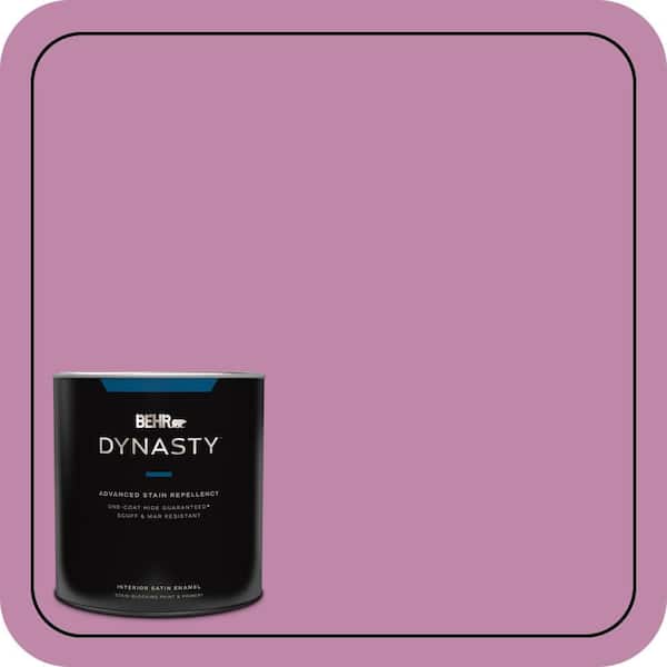BEHR DYNASTY 1 qt. #M120-5 Rosy Satin Enamel Interior Stain-Blocking Paint & Primer
