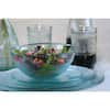 French Home Recycled Clear Glass 12 in. x 6 in. Birch Salad Bowl and Olive  Wood Server Hands GRP315 - The Home Depot