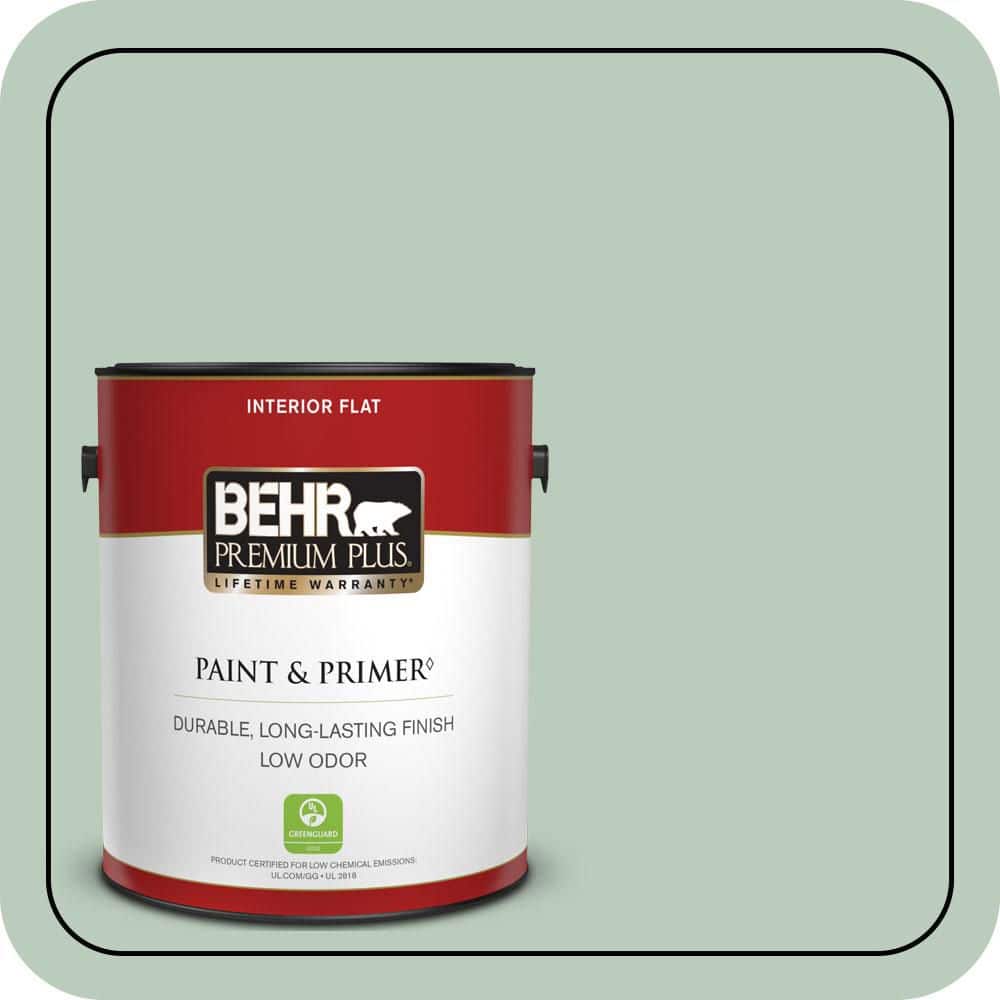 Reviews for BEHR PREMIUM PLUS 1 gal. #MQ3-49 Jade Tinge Flat