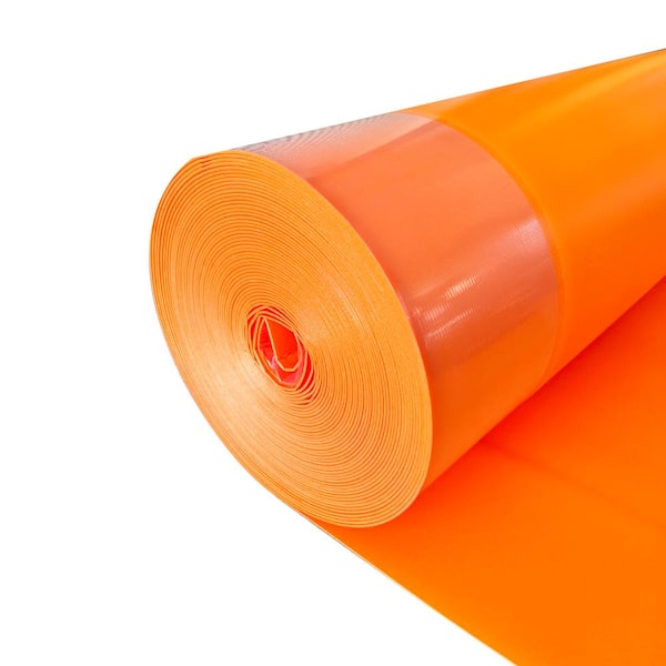 Dekorman Orangewave, 300 sq. ft. 48 in.W x 75 ft. L x 80 mil 2 mm T Premium Underlayment for Laminate, Hardwood, Engineered Floor