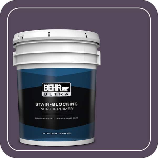 BEHR ULTRA 5 gal. #PPU17-01 Mata Hari Satin Enamel Exterior Paint & Primer