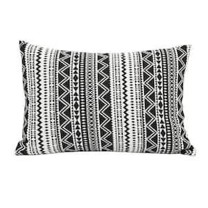 Victoria Tribal Stripe Lumbar Accent Pillow w/ Removable Covers