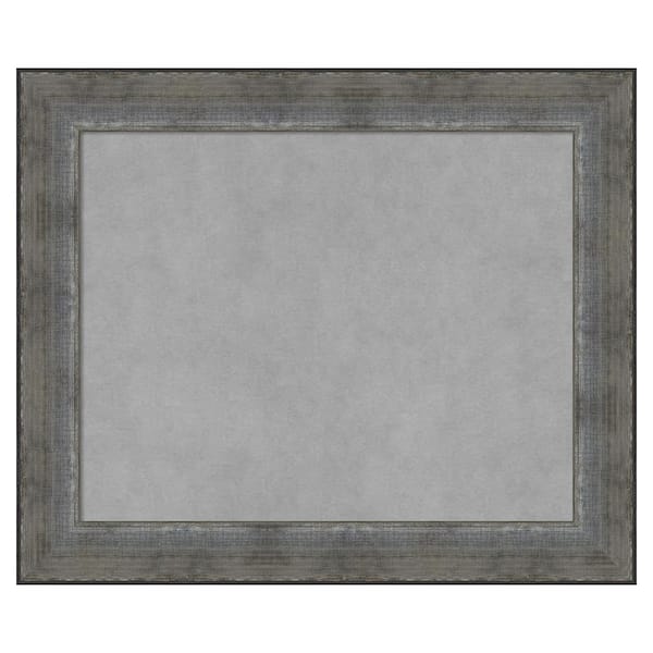Amanti Art Forged Pewter 24 in. x 20 in Framed Magnetic Board