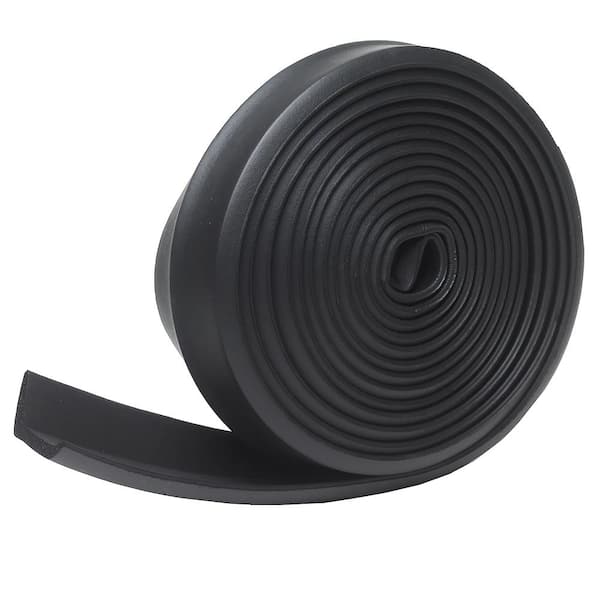 Frost King G16H Garage Door Bottom Seal – 2-1/4" X 16' Black Rubber Nail-On Weather Stripping, Includes Nails