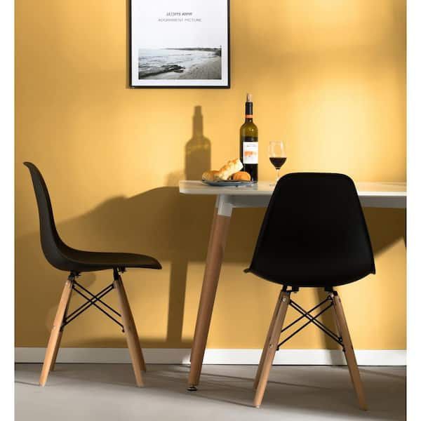 Eiffel chair with solid deals beech wood legs