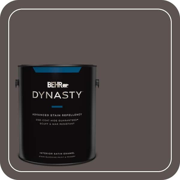 BEHR DYNASTY 1 gal. #790B-6 Stone Hearth Satin Enamel Interior Stain-Blocking Paint and Primer