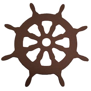 3-1/8 in. Dia Oil Rubbed Bronze Ship Wheel Decorative Roller Cover