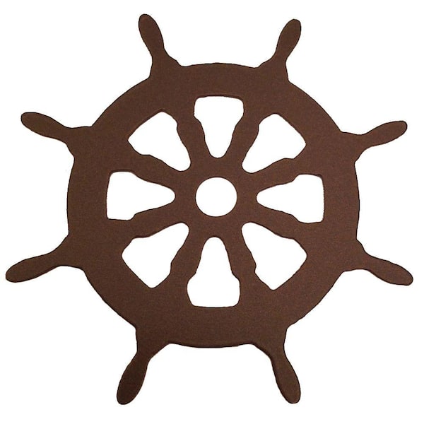 Quiet Glide 3-1/8 in. Dia Oil Rubbed Bronze Ship Wheel Decorative Roller Cover