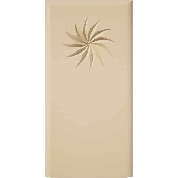 Ekena Millwork 3-in W x 6-in H x 1-in P Standard Foster Spiral Plinth Block With Rounded Edge
