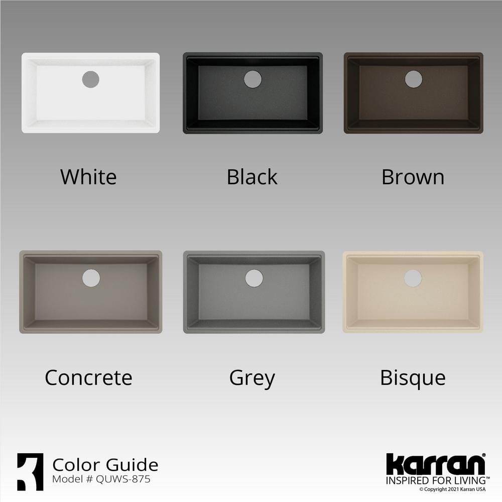 Gray Quartz Single Bowl Undermount Workstation Kitchen Sink