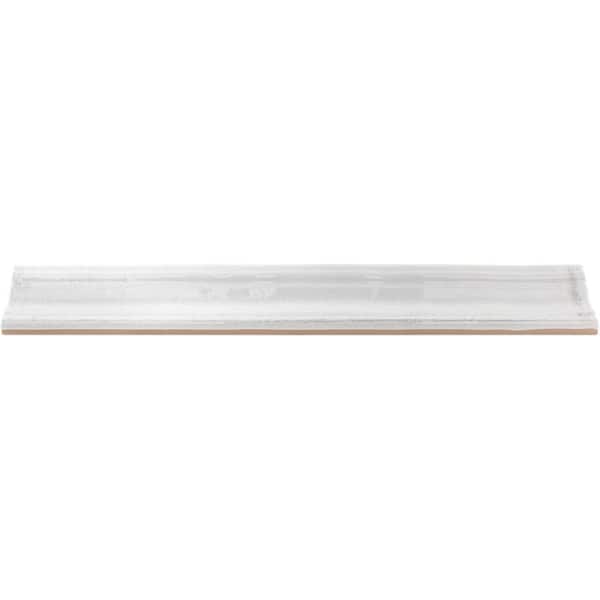Ivy Hill Tile Moze White 2 in. x 12 in. Ceramic Chair Rail Liner