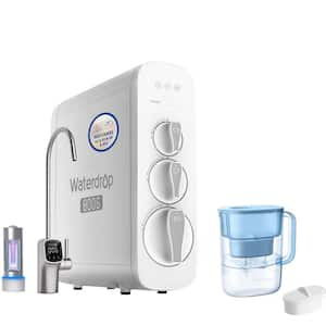 G3P800 RO System NSF/ANSI 42 and 53 and 58 and 372 Certified LED Purifier Smart Faucet Lucid 10-Cup Water Filter Pitcher