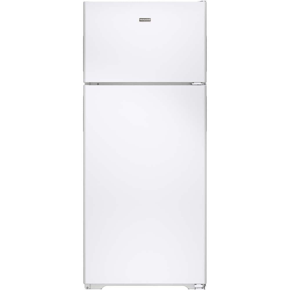Hotpoint 17.6 cu. ft. Top Freezer Refrigerator in White HPS18BTHWW ...