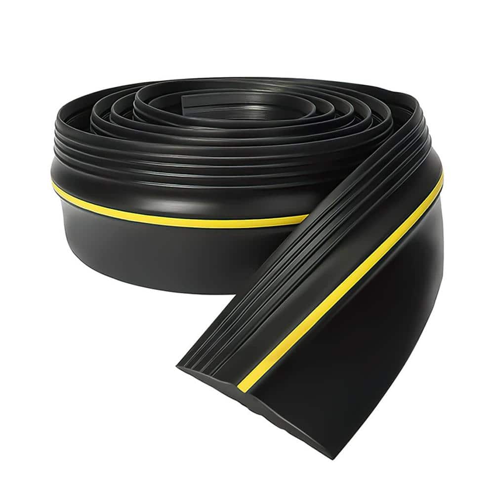Wellco 20 ft. Black Universal Weatherproof Rubber Seal Strip Installs