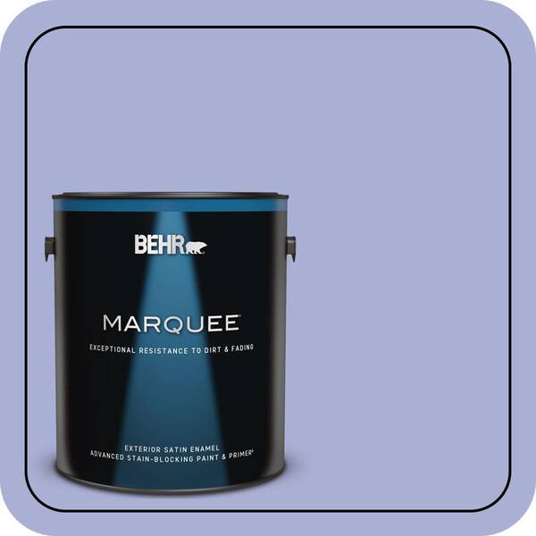 BEHR MARQUEE 1 gal. #MQ4-30 Lavender Wash Satin Enamel Exterior Paint & Primer