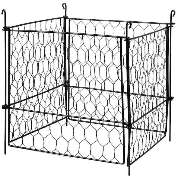 4-Pack Plant Protectors from Animals, 13.4 in. x 13.4 in. Chicken Wire Plant Protector, Plant Cages for Outdoor Plants