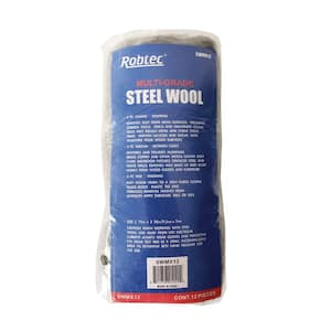 Assorted Grade Fine Medium Coarse Steel Wool Pads (12-Pack)