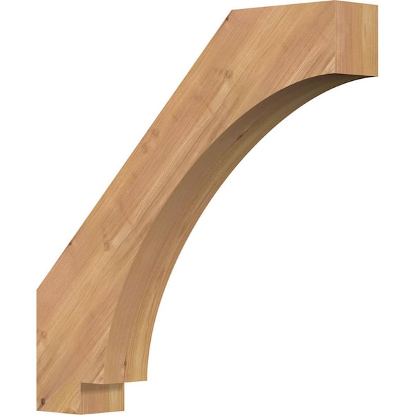 Ekena Millwork 3 1/2"W x 22"D x 22"H Imperial Smooth Knee Brace, Western Red Cedar