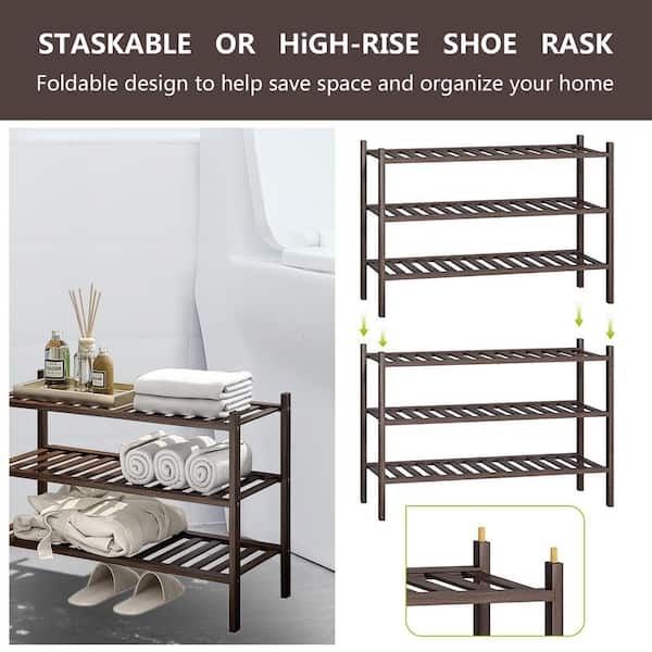 Multi-layer Assembled Shoe Rack Stainless Steel Storage Shelf for s Book  Saving Space Bedroom Z Shape Stand Organizer